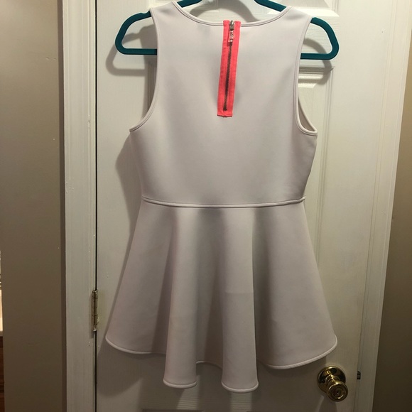 LabWorks Neoprene Material, Peplum Top - Picture 3 of 6